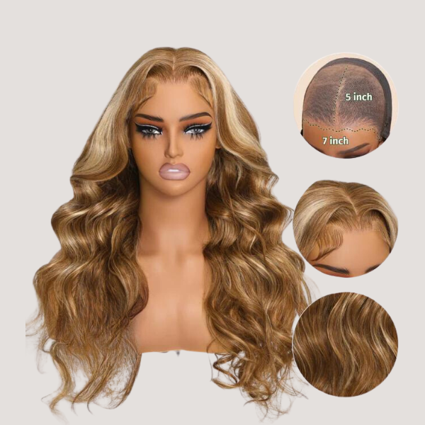 GLUELESS Body Wave Highlight 7x5